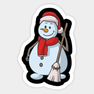Snowman Winter Snow Christmas Xmas 2 Sticker